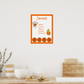 Basketbal Sport Kinderkamer Decoratie Naam Kunstpr (Keuken)