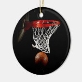 Basketbal Sport Motivatie Inspirerend Keramisch Ornament (Links)
