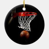 Basketbal Sport Motivatie Inspirerend Keramisch Ornament (Achterkant)