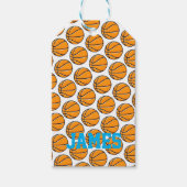 Basketbal Sport NAAM Kinder Party Fun Cadeaulabel (Voorkant)