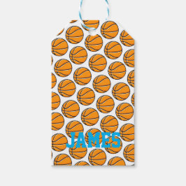 Basketbal Sport NAAM Kinder Party Fun Cadeaulabel