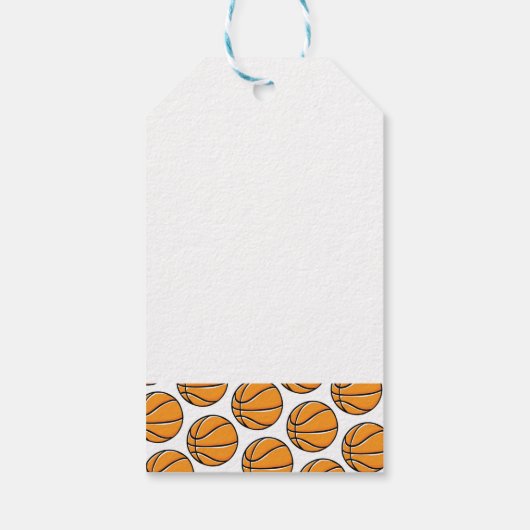 Basketbal Sport NAAM Kinder Party Fun Cadeaulabel (Achterkant)