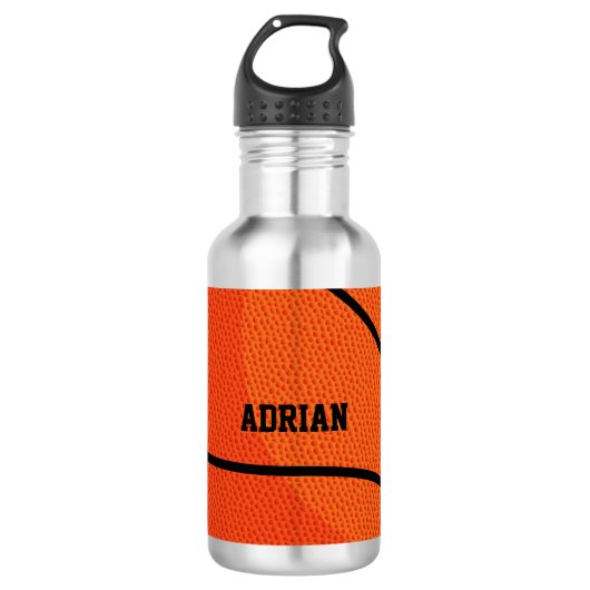 Basketbal Sport Persoonlijk   Waterfles (Voorkant)