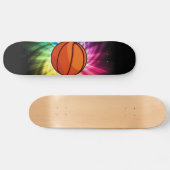 Basketbal; Sport; regenboog Skateboard (Horizontaal)