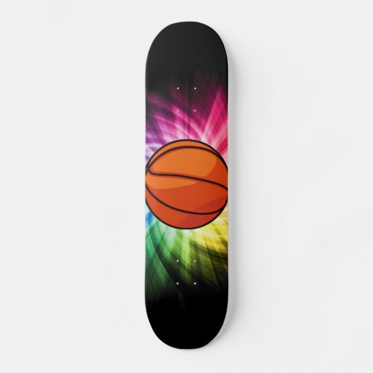 Basketbal; Sport; regenboog Skateboard (Voorkant)