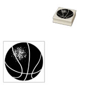 Basketbal Sport Rubber Art Stamp Rubberstempel (Gestempeld)