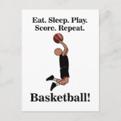 Basketbal Sport Speler Coach Briefkaart (Voorkant)