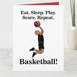 Basketbal Sport Speler Coach Fan Verjaardag Kaart