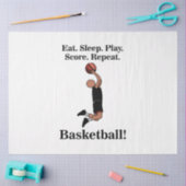 Basketbal Sport Speler Coach Verjaardag Tissuepapier (Craft)