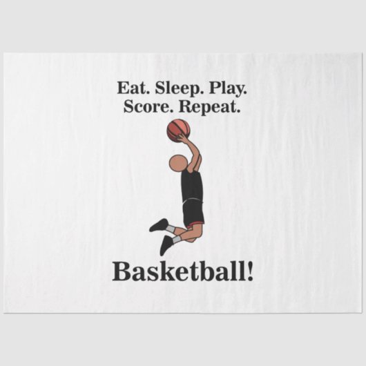 Basketbal Sport Speler Coach Verjaardag Tissuepapier (Voorkant)