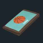 Basketbal Sport-thema Kinder Drievoud Portemonnee<br><div class="desc">Pas dit coole spel sport-themed ontwerp met een naam of een douanebericht aan.</div>