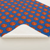 Basketbal Sport Thema Sherpa Deken Throw (3/4)