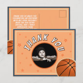 Basketbal Sport Verjaardag Foto Dank u Briefkaart (Voorkant / Achterkant)