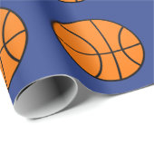 Basketbal Sport Verjaardag Kinder Wrapping Papier (Rol Hoek)