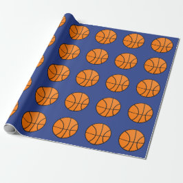 Basketbal Sport Verjaardag Kinderen Inpakpapier