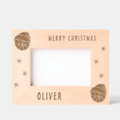 Basketbal Sport Vrolijk Kerstfeest Gegraveerde Lijstjes (Voorkant)