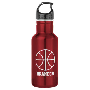 Basketbal sport waterfles   RVS staal