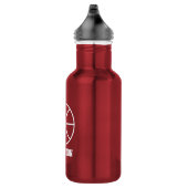 Basketbal sport waterfles | RVS staal (Rechts)