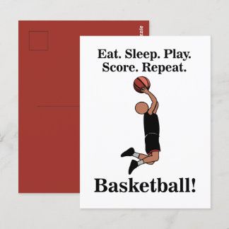 Basketbal Sporter Coach Briefkaart