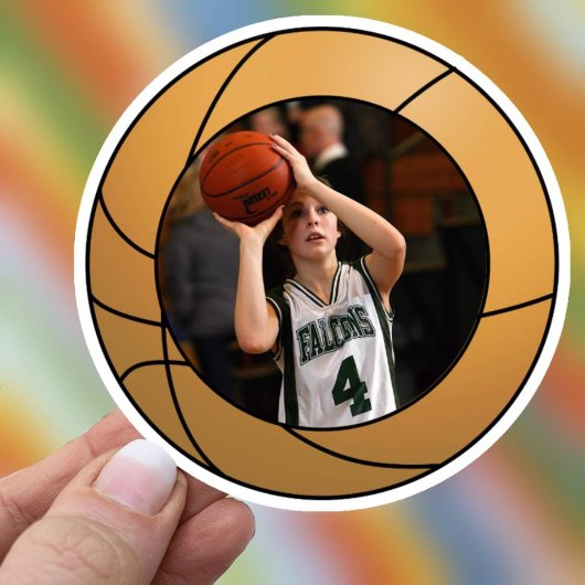 Basketbal sportfoto sticker