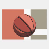 Basketbal sportpatroon inpakpapier vel (Voorkant)