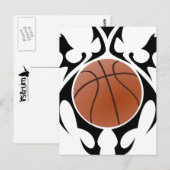 basketbal. stam. briefkaart (Voorkant / Achterkant)