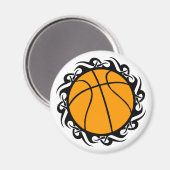 basketbal, stam. magneet (Voorkant / Achterkant)