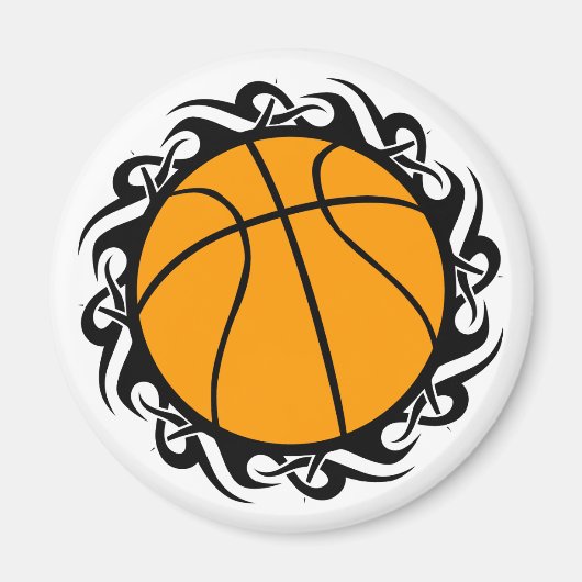 basketbal, stam. magneet (Voorkant)