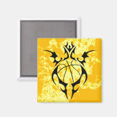 basketbal, stam. magneet (Voorkant / Achterkant)