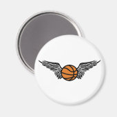 basketbal, stam. magneet (Voorkant / Achterkant)