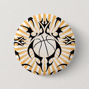 basketbal, stam. ronde button 5,7 cm