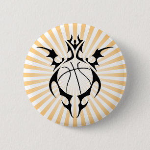 basketbal, stam. ronde button 5,7 cm