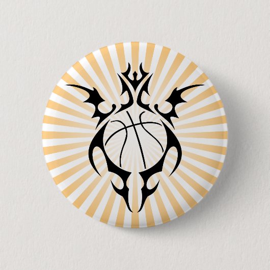 basketbal, stam. ronde button 5,7 cm (Voorkant)