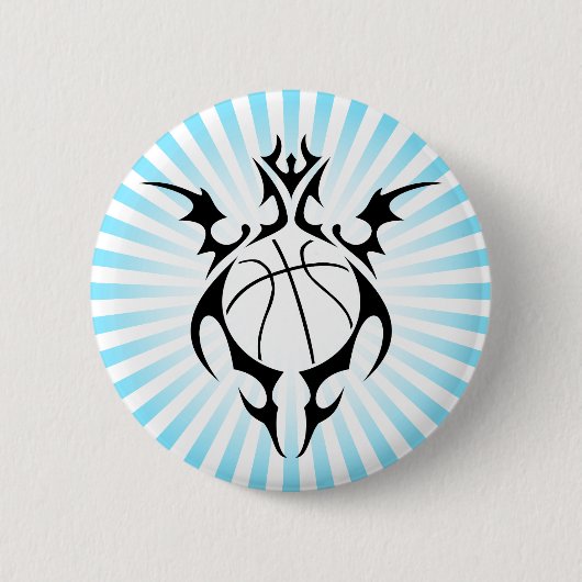 basketbal, stam. ronde button 5,7 cm (Voorkant)