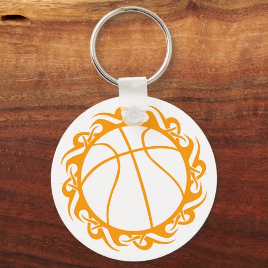 basketbal, stam. sleutelhanger (Voorkant)