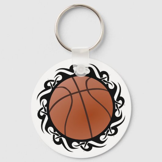 basketbal, stam. sleutelhanger (Voorkant)
