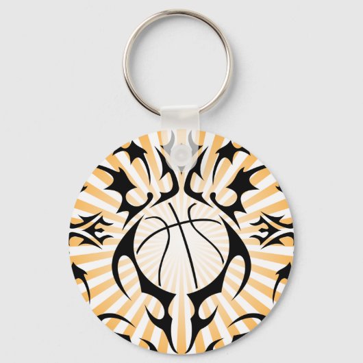 basketbal, stam. sleutelhanger (Voorkant)