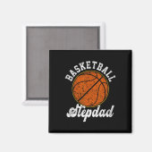 Basketbal Stepdad Basketbal Lover Vaders Dag Magneet (Voorkant / Achterkant)