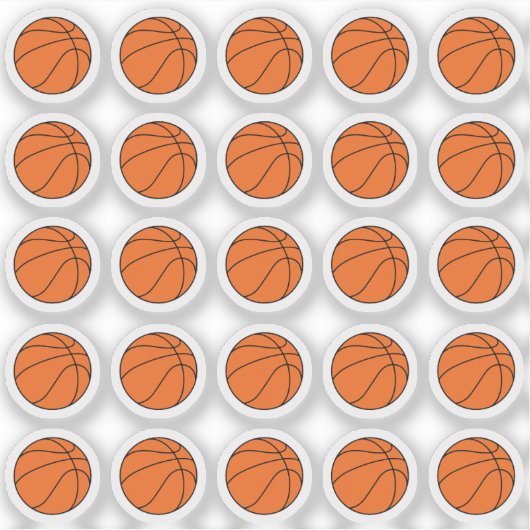 Basketbal Stickers, Planner Sticker (Voorkant)