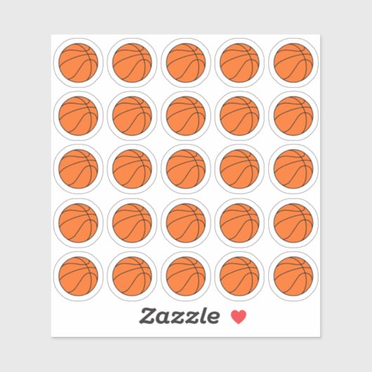 Basketbal Stickers, Planner Sticker (Vel)