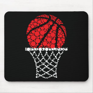 Basketbal Stippen Happy Dot Day voor kinderen Man Muismat