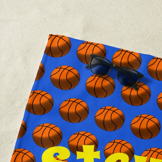 Basketbal strandlaken (In situ)