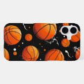 Basketbal Stuitercase iPhone Hoesje (Achterkant horizontaal)
