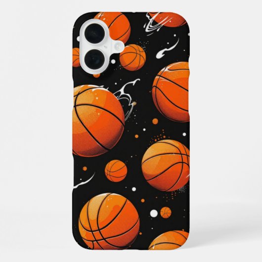 Basketbal Stuitercase iPhone Hoesje (Achterkant)