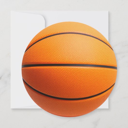 Basketbal stuiteren 1e verjaardag kaart (Achterkant)