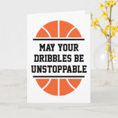 Basketbal Succes kaarten (Gele Bloem)