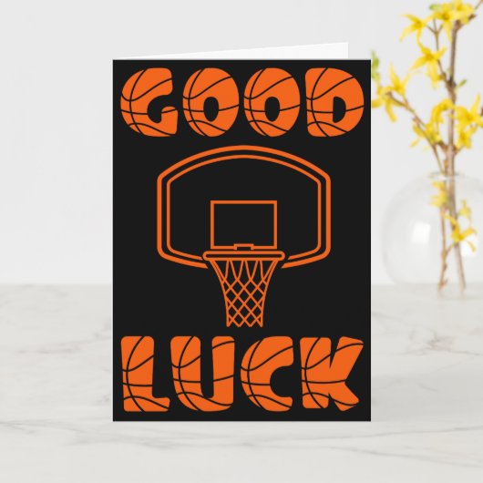 Basketbal Succes kaarten (Gele Bloem)