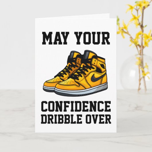 Basketbal Succes kaarten (Gele Bloem)