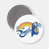 basketbal. summersetz. magneet (Voorkant / Achterkant)