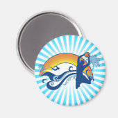 basketbal. summersetz. magneet (Voorkant / Achterkant)